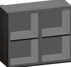 XOOON Modulo kast in onyx 90 cm met glasdeuren -^ Bergkasten