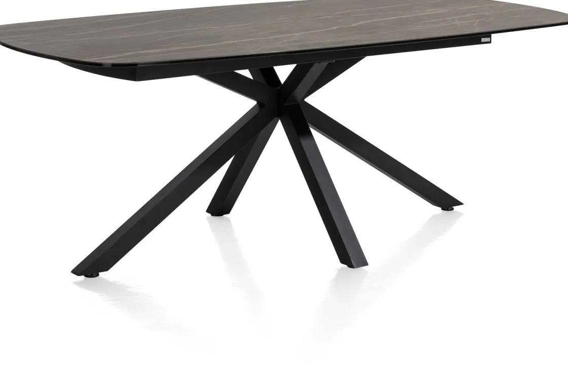 XOOON Montello eettafel met keramiek blad 200x100cm^ Tafelconfigurator|Eettafels