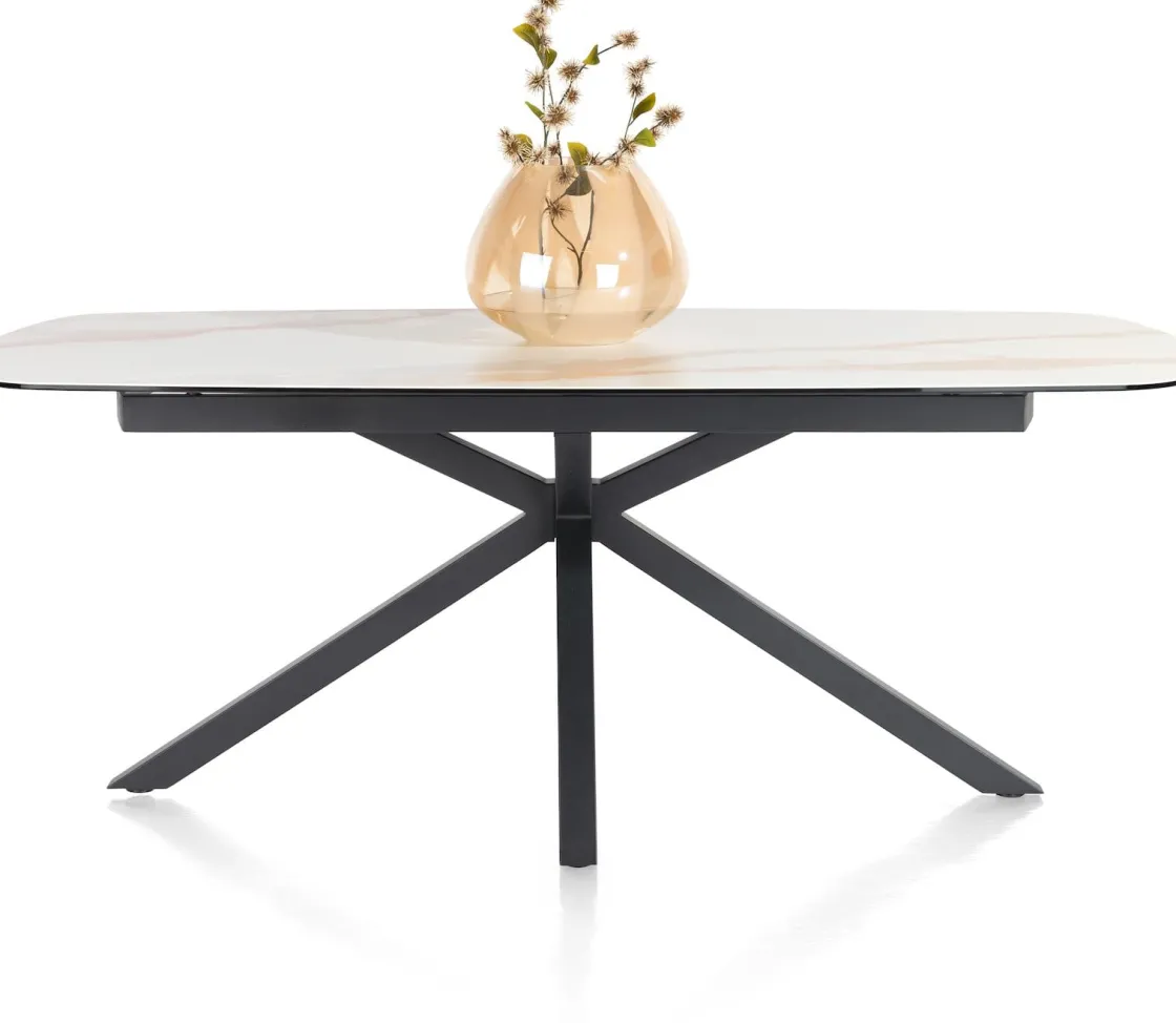 XOOON Montello eettafel met keramiek blad 200x100cm^ Tafelconfigurator|Eettafels