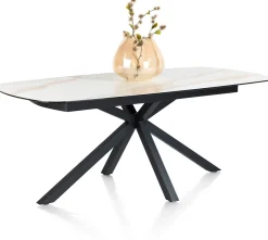 XOOON Montello eettafel met keramiek blad 200x100cm^ Tafelconfigurator|Eettafels