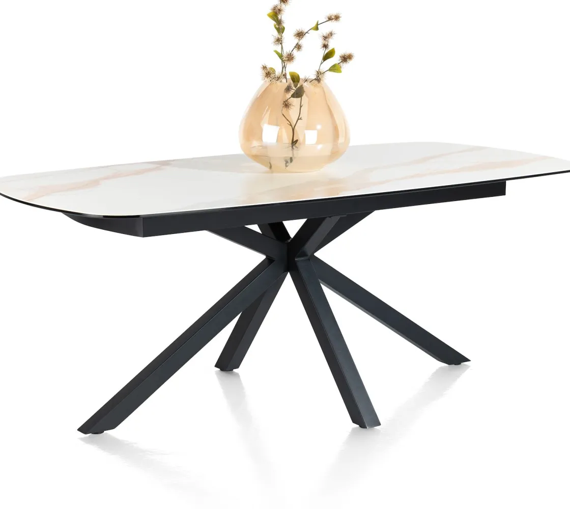 XOOON Montello eettafel met keramiek blad 200x100cm^ Tafelconfigurator|Eettafels