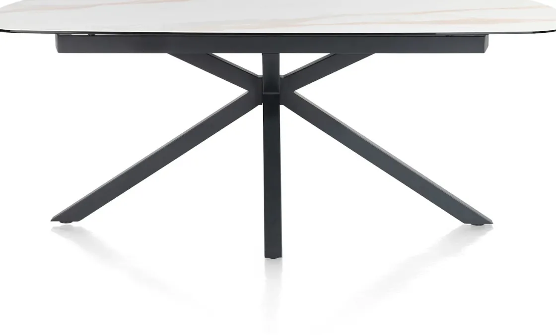 XOOON Montello eettafel met keramiek blad 200x100cm^ Tafelconfigurator|Eettafels