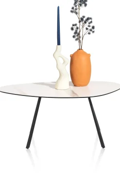 XOOON Montello hoge salontafel met keramiek blad 94x49cm^ Bijzettafel Sets|Salontafels