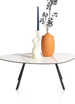 XOOON Montello lage salontafel met keramiek blad 94x49cm^ Bijzettafel Sets|Salontafels
