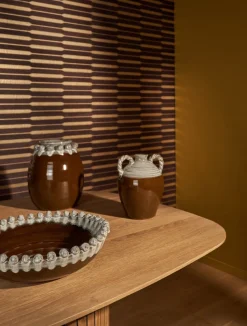 XOOON Nera vaas (H26cm) in de kleur Bruin - COCOmaison^ Woonaccessoires