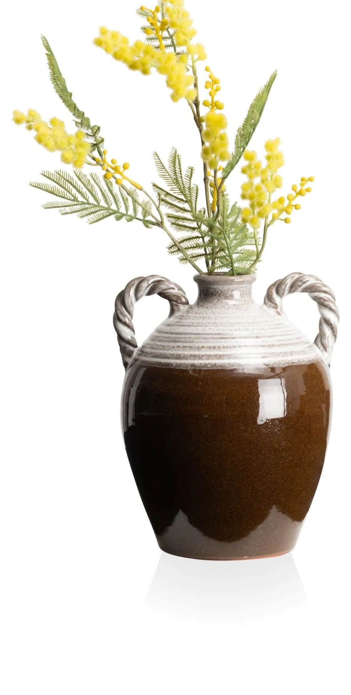 XOOON Nera vaas (H26cm) in de kleur Bruin - COCOmaison^ Woonaccessoires