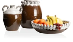 XOOON Nera vaas (H26cm) in de kleur Bruin - COCOmaison^ Woonaccessoires