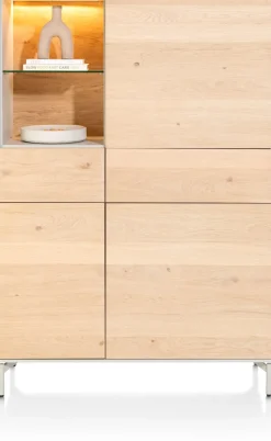 XOOON NIORA bergkast 120 cm - naturel eiken^ Bergkasten