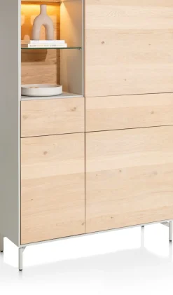 XOOON NIORA bergkast 120 cm - naturel eiken^ Bergkasten
