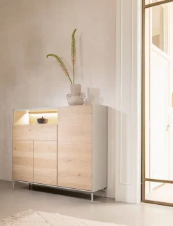 XOOON NIORA dressette 148 cm - naturel eiken^ Bergkasten