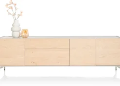 XOOON NIORA dressoir 240 cm - 3-deuren + 2-laden - naturel eiken^ Dressoirs