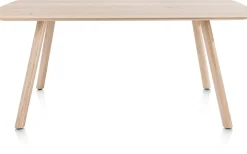 XOOON NIORA eetkamertafel 180 x 100 cm - rechthoek - naturel eiken^ Eettafels|Tafelconfigurator