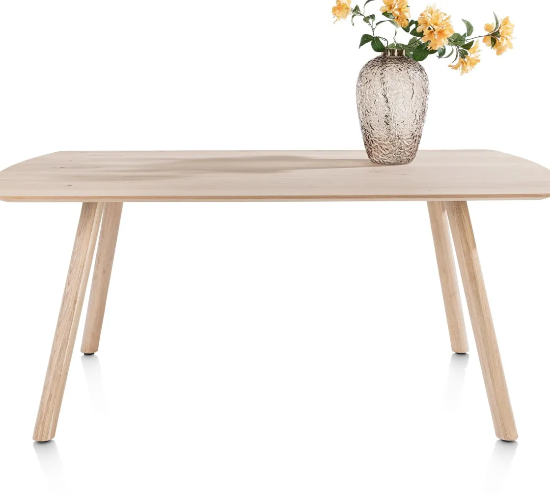 XOOON NIORA eetkamertafel 180 x 100 cm - rechthoek - naturel eiken^ Eettafels|Tafelconfigurator