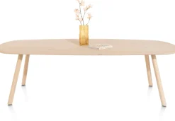 XOOON NIORA eetkamertafel 210 x 110 cm - deens ovaal - naturel eiken^ Eettafels|Tafelconfigurator