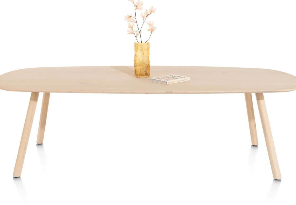 XOOON NIORA eetkamertafel 210 x 110 cm - deens ovaal - naturel eiken^ Eettafels|Tafelconfigurator