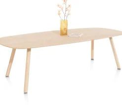 XOOON NIORA eetkamertafel 210 x 110 cm - deens ovaal - naturel eiken^ Eettafels|Tafelconfigurator