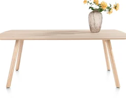 XOOON NIORA eetkamertafel 210 x 100 cm - rechthoek - naturel eiken^ Eettafels|Tafelconfigurator