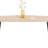 XOOON NIORA eetkamertafel 270 x 120 cm - deens ovaal - metalen poot^ Tafelconfigurator|Eettafels