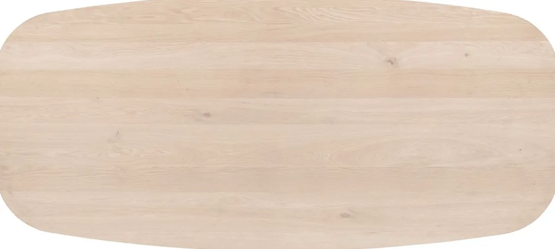 XOOON NIORA eetkamertafel 270 x 120 cm - deens ovaal - metalen poot^ Tafelconfigurator|Eettafels