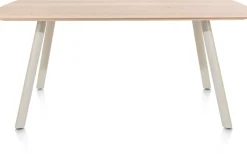 XOOON NIORA eetkamertafel 180 x 100 cm - rechthoek - zijdegrijs^ Tafelconfigurator|Eettafels
