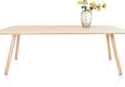 XOOON NIORA eetkamertafel 240 x 100 cm - rechthoek - naturel eiken^ Eettafels|Tafelconfigurator