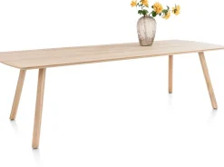 XOOON NIORA eetkamertafel 270 x 100 cm - rechthoek - naturel eiken^ Eettafels|Tafelconfigurator