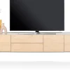 XOOON NIORA lowboard 210 cm - 3-deuren + 2-laden - naturel eiken^ Tv-Meubelen|Dressoirs
