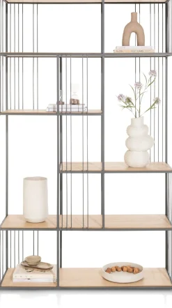XOOON NIORA roomdivider 120 cm - grafiet^ Bergkasten|Boekenkasten