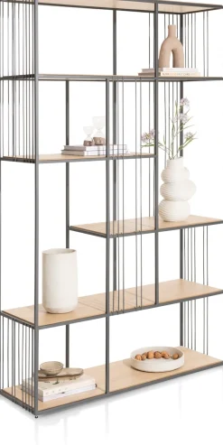 XOOON NIORA roomdivider 120 cm - grafiet^ Bergkasten|Boekenkasten