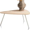 XOOON NIORA salontafel 85 x 77 cm - eiken fineer - zijdegrijs^ Salontafels|Tafelconfigurator