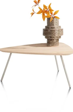XOOON NIORA salontafel 85 x 77 cm - eiken fineer - zijdegrijs^ Salontafels|Tafelconfigurator