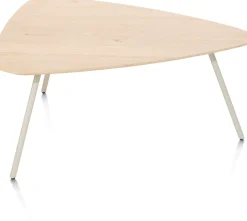 XOOON NIORA salontafel 85 x 77 cm - eiken fineer - zijdegrijs^ Salontafels|Tafelconfigurator
