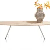 XOOON NIORA salontafel 150 x 50 cm - eiken fineer - zijdegrijs^ Salontafels|Tafelconfigurator