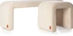 XOOON Noah bankje H47cm in kleur Crème shop je bij COCOmaison^ Woonaccessoires