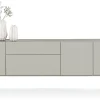 XOOON NOON dressoir 240 cm - 3-deuren + 2-laden - lichtgrijs^ Dressoirs