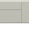 XOOON NOON dressoir 240 cm - 3-deuren + 2-laden - zijdegrijs^ Dressoirs