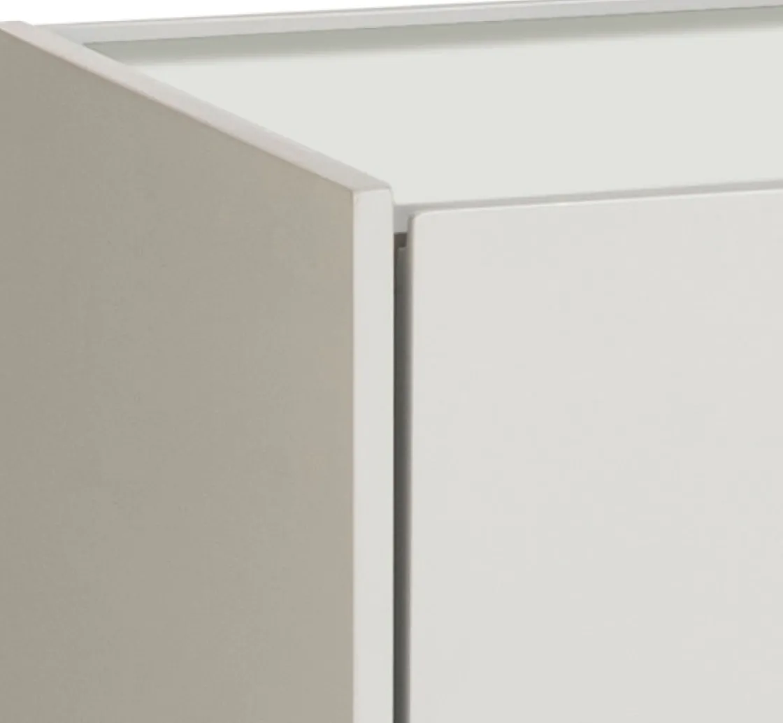 XOOON NOON dressoir 240 cm - 3-deuren + 2-laden - zijdegrijs^ Dressoirs