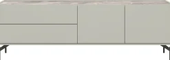 XOOON NOON lowboard 170 cm - 2-deuren + 2-laden - lichtgrijs^ Tv-Meubelen|Dressoirs