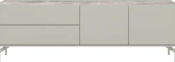 XOOON NOON lowboard 170 cm - 2-deuren + 2-laden - lichtgrijs^ Tv-Meubelen|Dressoirs