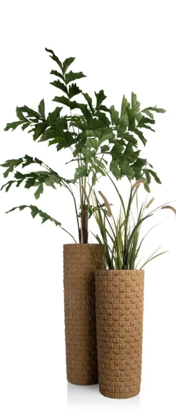 XOOON Noud pot H83,5cm in de kleur Bruin - COCOmaison^ Woonaccessoires