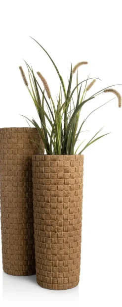 XOOON Noud pot H69cm in de kleur Bruin - COCOmaison^ Woonaccessoires