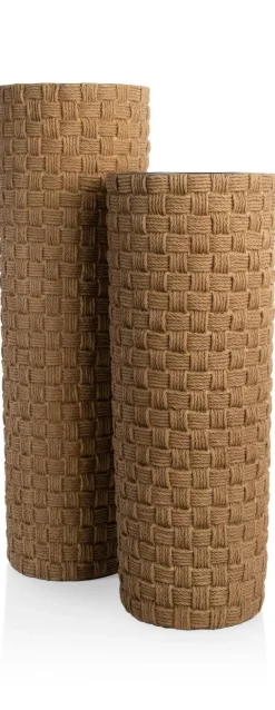 XOOON Noud pot H69cm in de kleur Bruin - COCOmaison^ Woonaccessoires