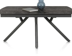 XOOON Novello, uitschuiftafel 200 (+ 78) x 100 cm - Primo Laminato marble - Onyx^ Uitschuiftafels|Eettafels