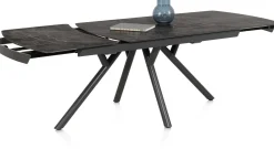 XOOON Novello, uitschuiftafel 200 (+ 78) x 100 cm - Primo Laminato marble - Onyx^ Uitschuiftafels|Eettafels