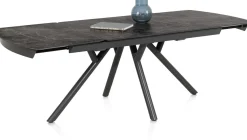 XOOON Novello, uitschuiftafel 200 (+ 78) x 100 cm - Primo Laminato marble - Onyx^ Uitschuiftafels|Eettafels
