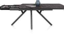 XOOON Novello, uitschuiftafel 200 (+ 78) x 100 cm - Primo Laminato marble - Onyx^ Uitschuiftafels|Eettafels