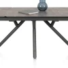 XOOON Novello uitschuiftafel 200 x 100 cm in de kleur Lichtgrijs -^ Uitschuiftafels|Eettafels
