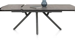XOOON Novello uitschuiftafel 200 x 100 cm in de kleur Lichtgrijs -^ Uitschuiftafels|Eettafels