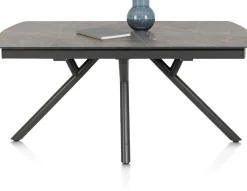 XOOON Novello uitschuiftafel 200 x 100 cm in de kleur Lichtgrijs -^ Uitschuiftafels|Eettafels