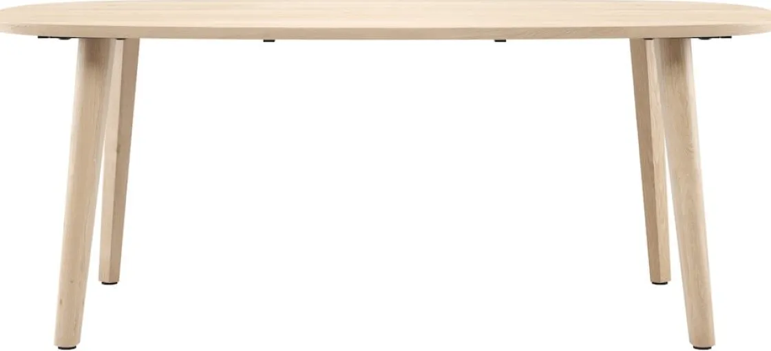 XOOON ODDA eetkamertafel 200 x 110 cm - Deens ovaal - naturel eiken^ Tafelconfigurator|Eettafels